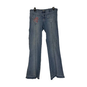 Vintage Platinum Edge Y2K Flare Mid Rise Jeans Size 13 Retro (CC12)